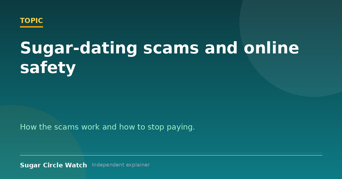 Scams and Safety topic illustration