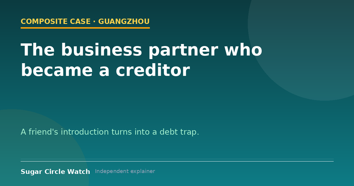 The business partner who became a creditor (case illustration)