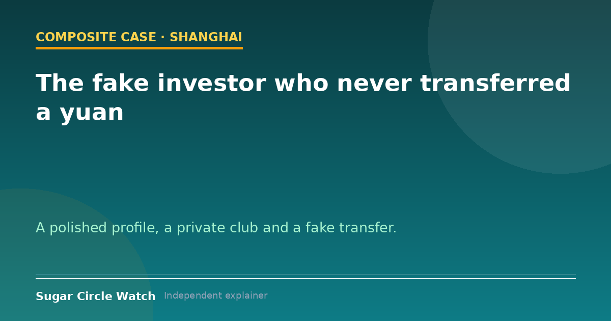 The fake investor who never transferred a yuan (case illustration)