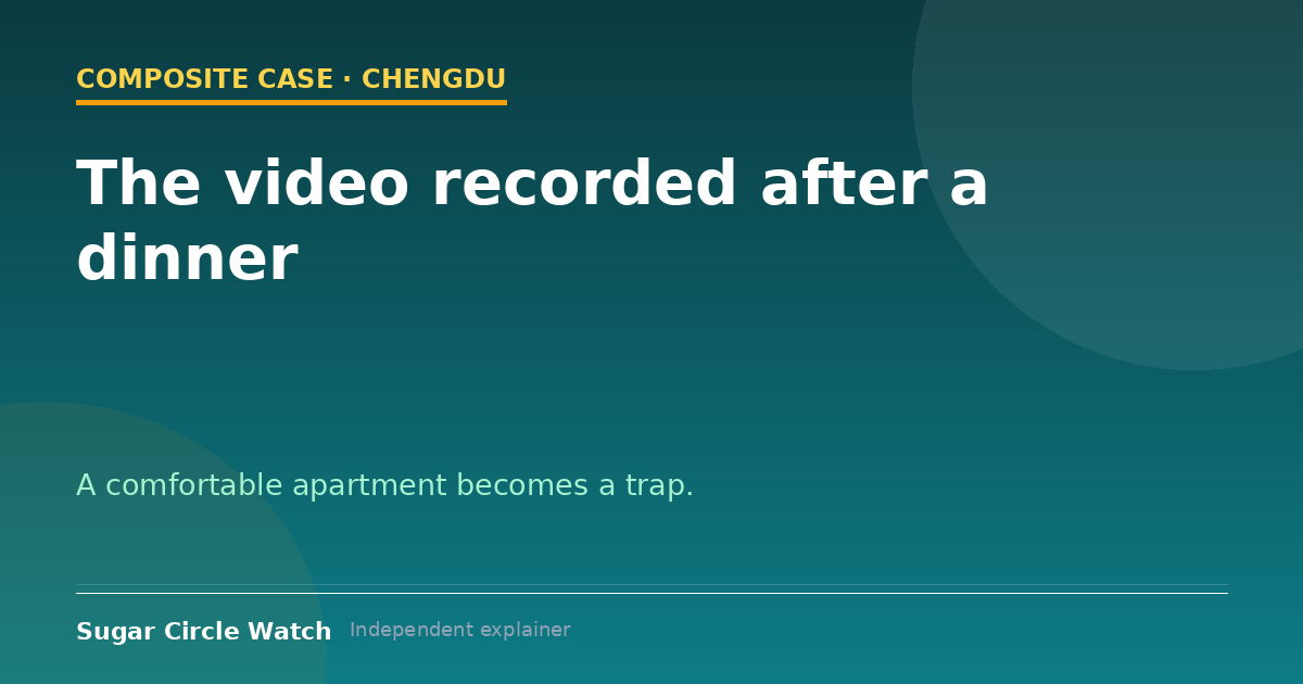 The video recorded after a dinner (case illustration)