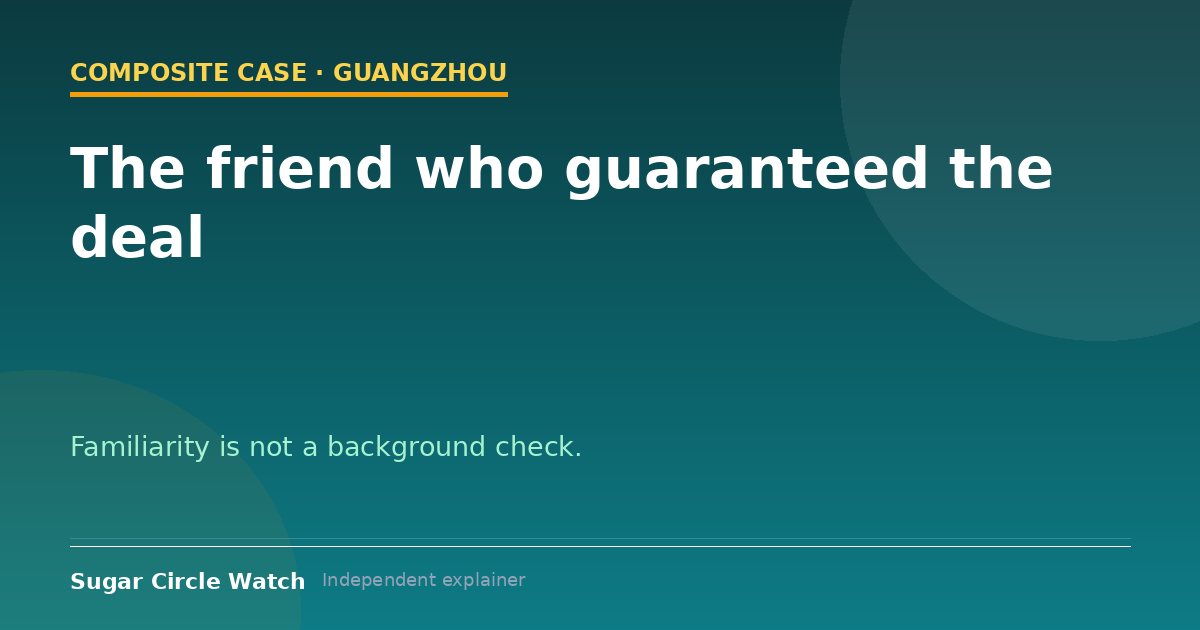 The friend who guaranteed the deal (case illustration)