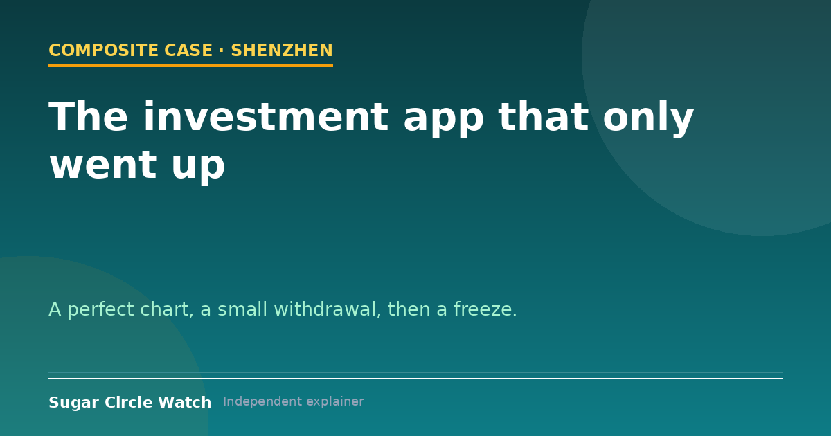 The investment app that only went up (case illustration)