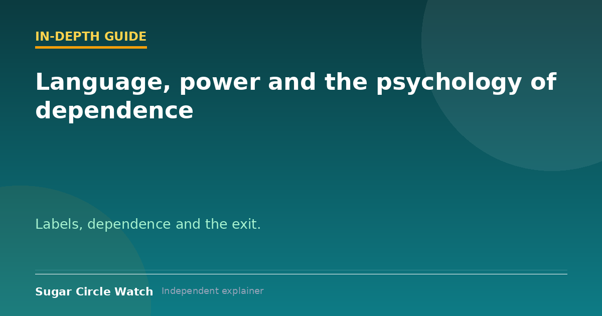 Language, power and the psychology of dependence (illustration)