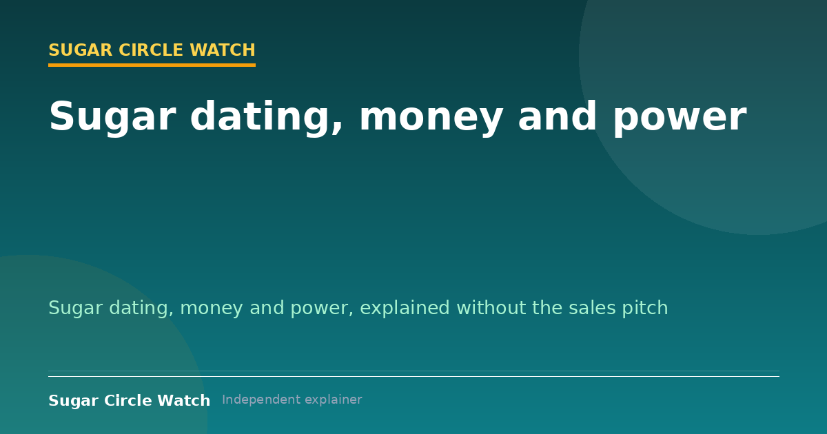 Sugar Circle Watch: sugar dating, money and power explained