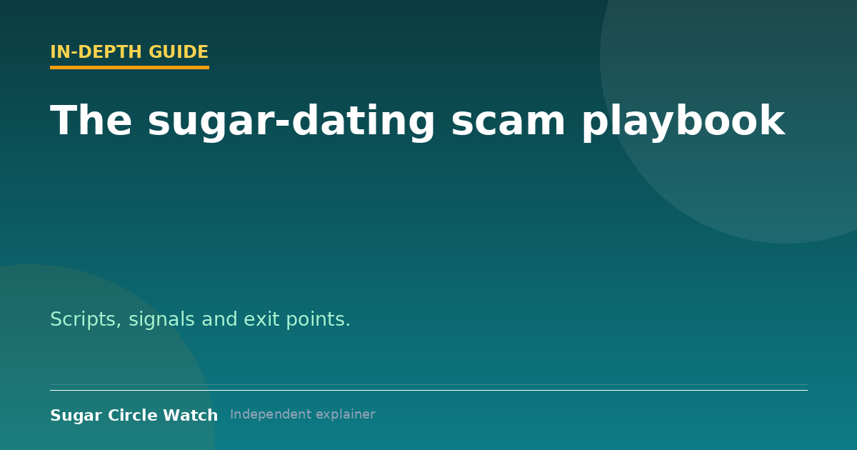 The sugar-dating scam playbook (illustration)