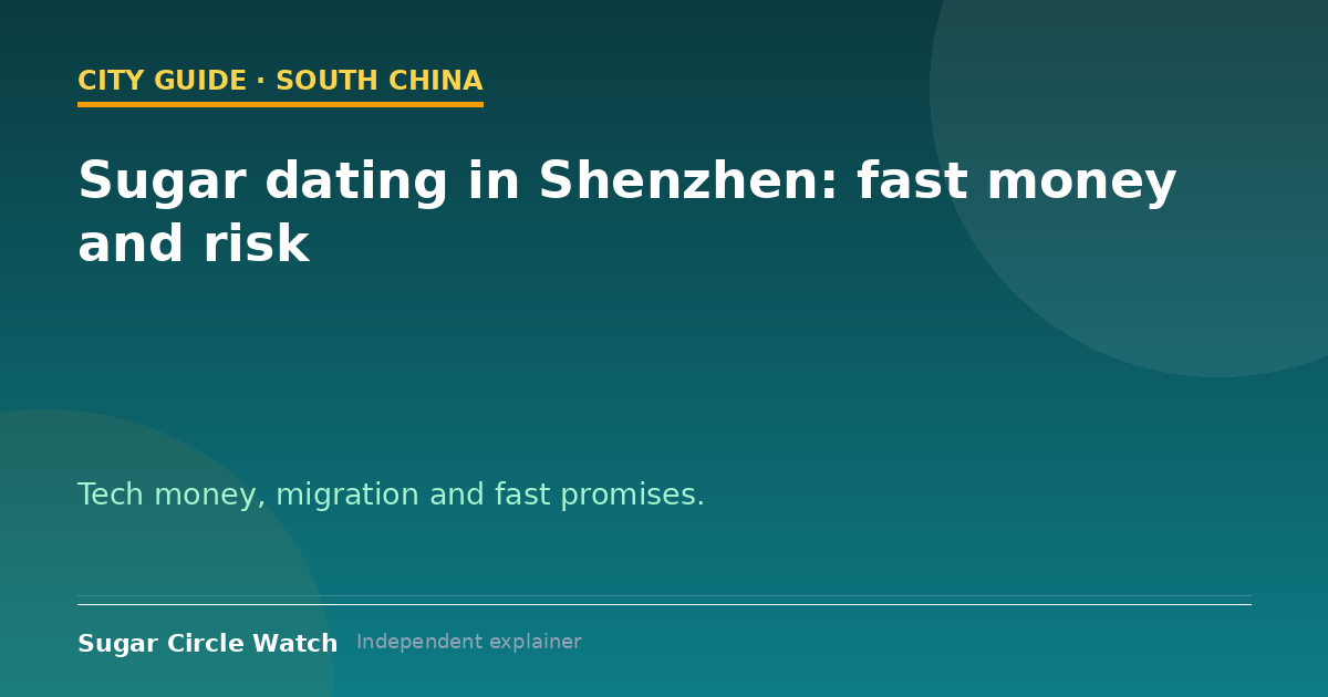 Sugar dating in Shenzhen