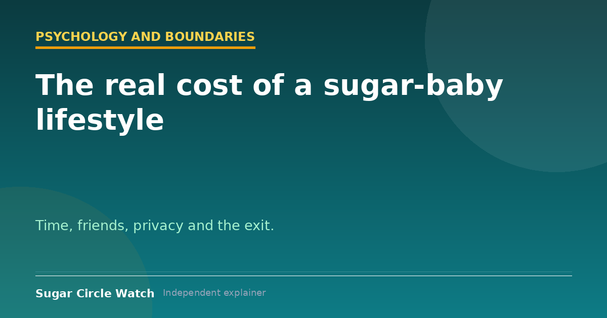 The real cost of a sugar-baby lifestyle (illustration)