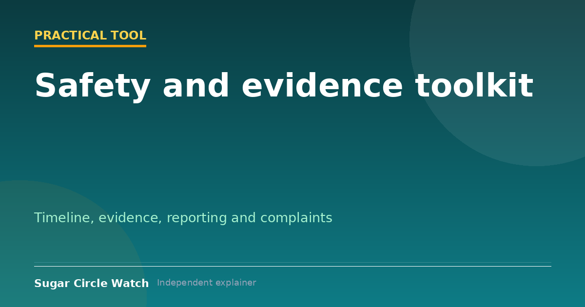 Safety and evidence toolkit