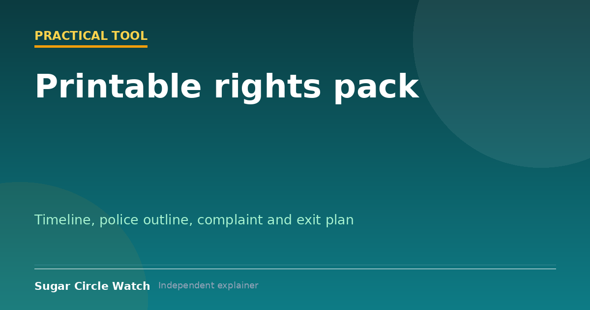Printable rights pack