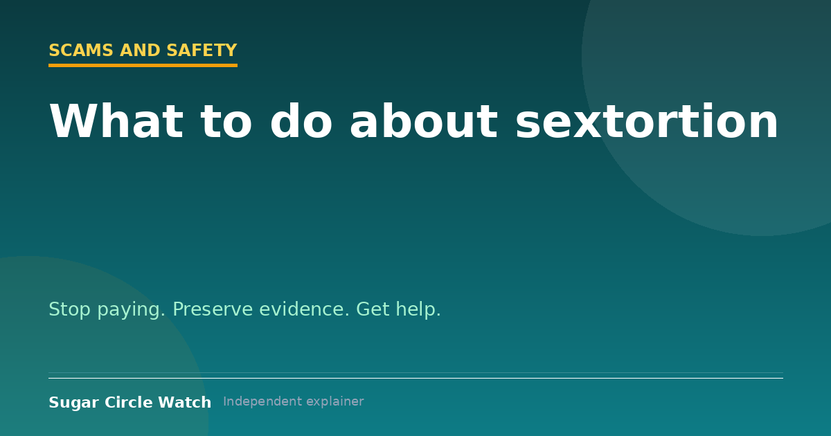 What to do about sextortion (illustration)