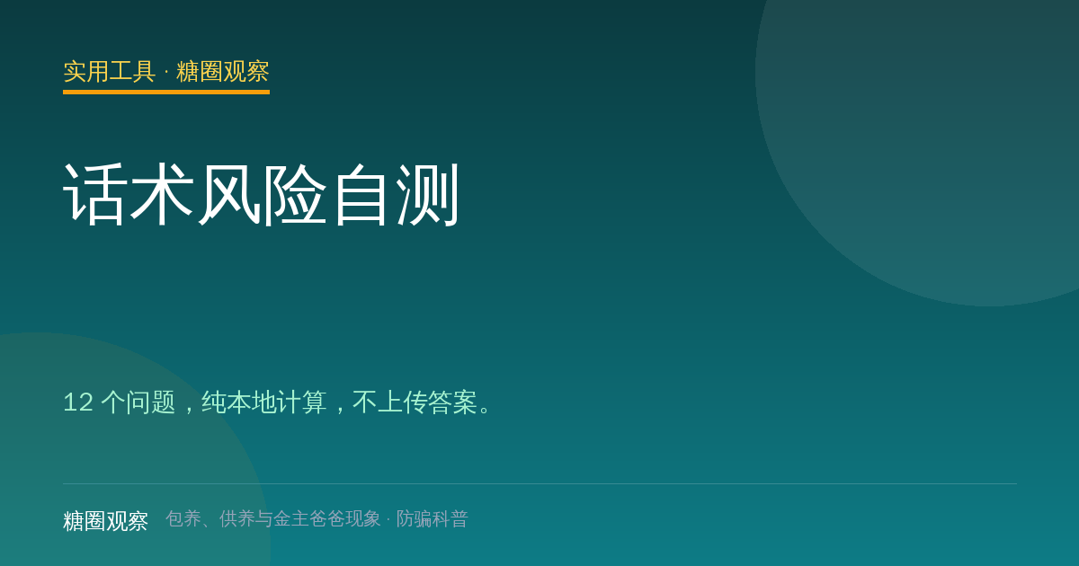 话术风险自测配图